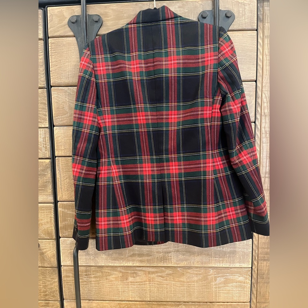 Ralph Lauren Red and Black Plaid Blazer - Picture 3 of 7